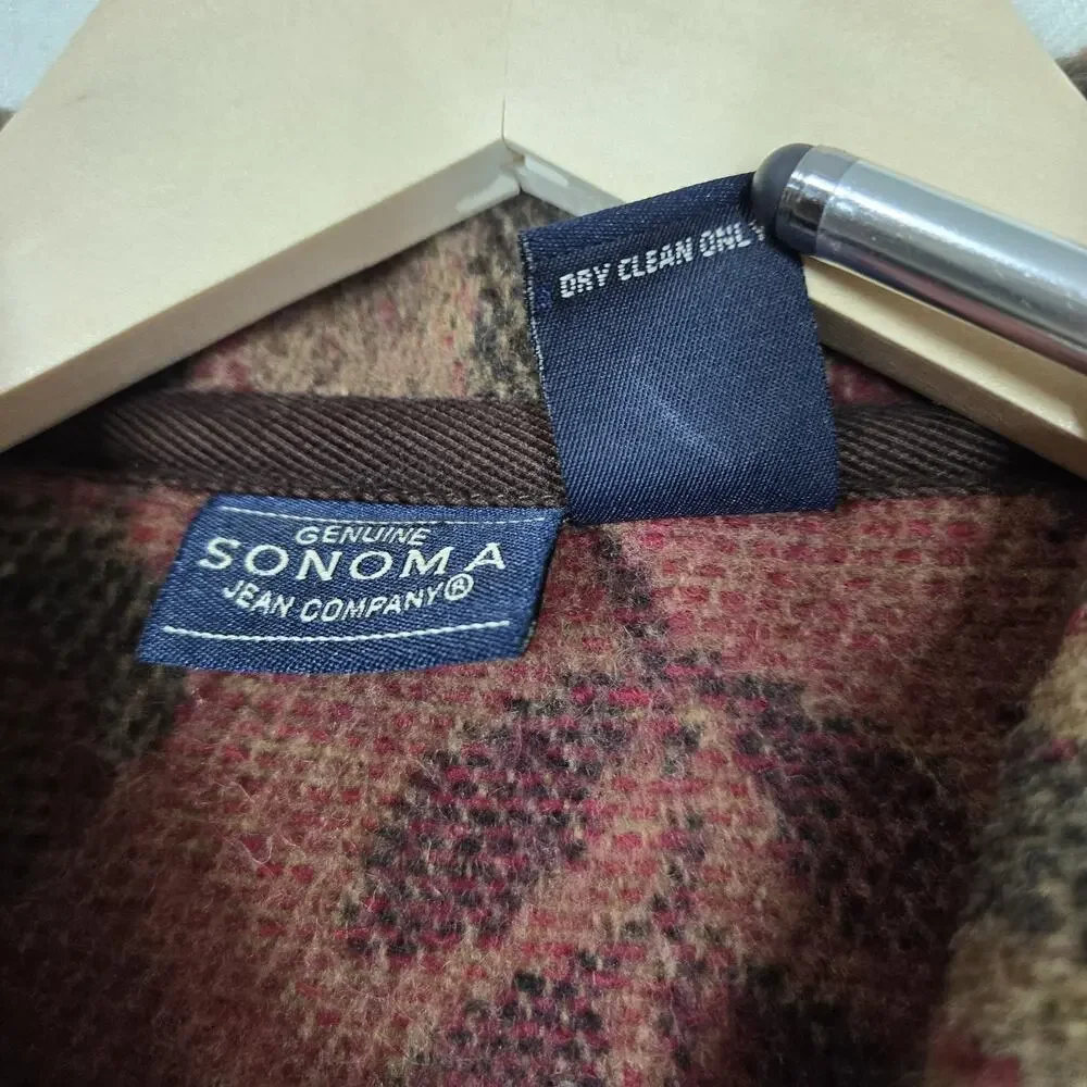 Y2K Sonoma Tapestry Cabin Jacket S Cottagecore Rustic Woodland Barn Coat - Picture 11 of 14